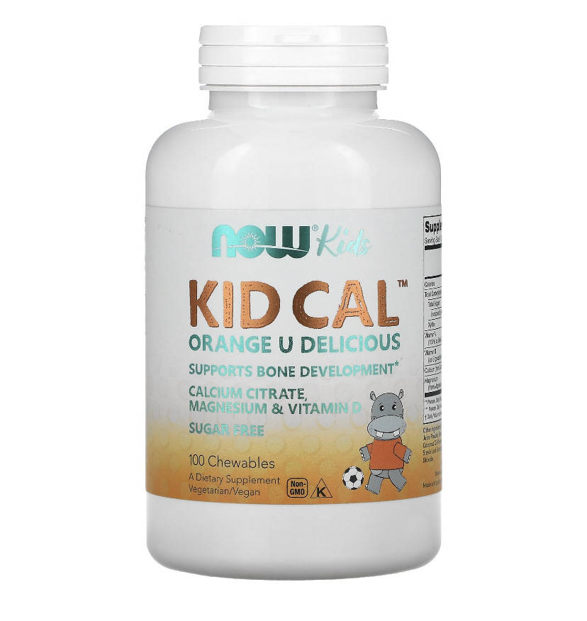 

Now Foods Kid Cal Tart Orange 100 жевательных таблеток