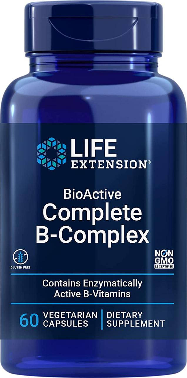 

Life Extension BioActive Complete B-Complex / Биоактивный комплекс витаминов группы Б 60 капсул