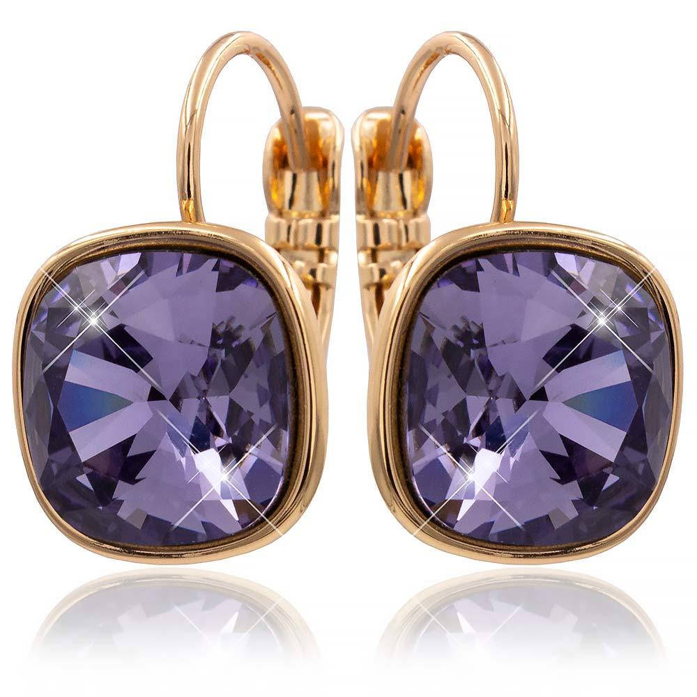 

Серьги Swarovski лимонная позолота (Медицинское золото)