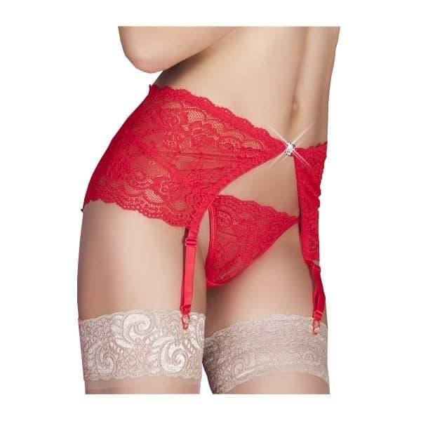 

Ажурный пояс для чулок (красный L/XL)