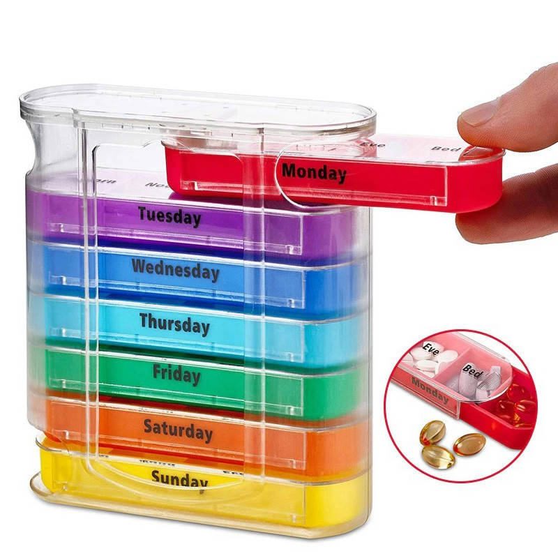 

Таблетница Organize на 7 дней 28 ячеек Organize цветная (ОЕ-38746)