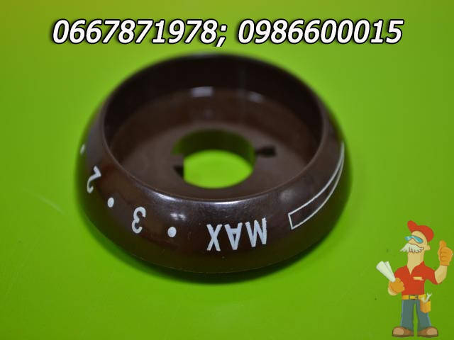 

Воротник ручки крана плиты Гефест корычневый с градацией