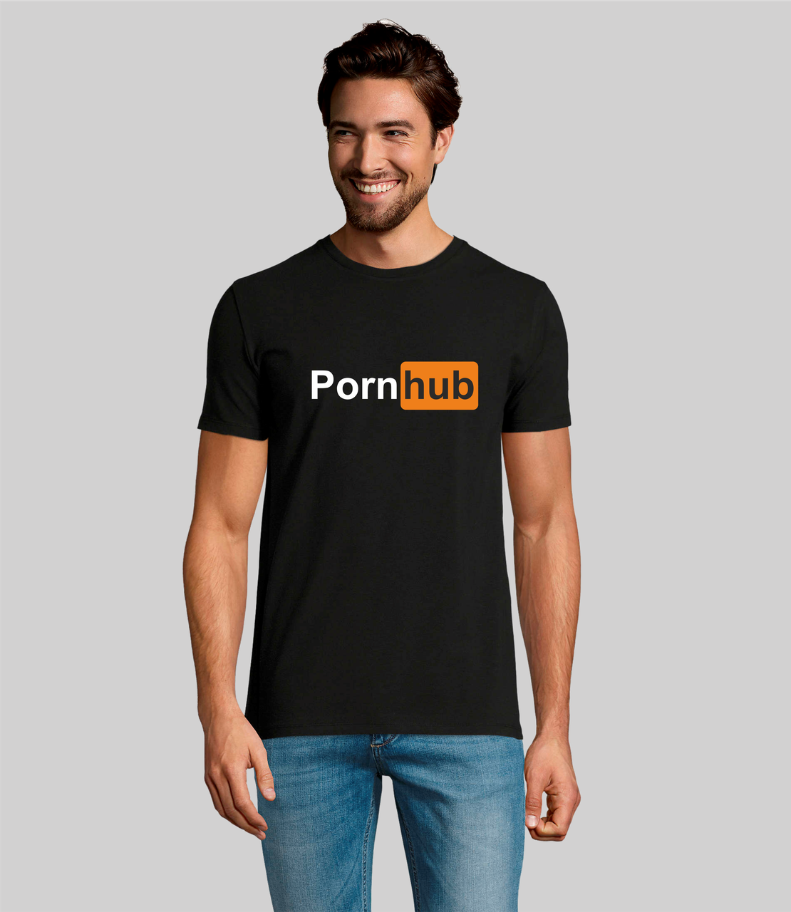 

Мужская футболка. Качественная мужская футболка с принтом. PORNHUB