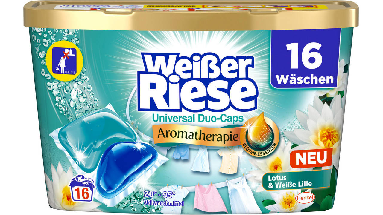 

Капсулы для стирки Weißer Riese Universal Aromatherapie, 16 шт