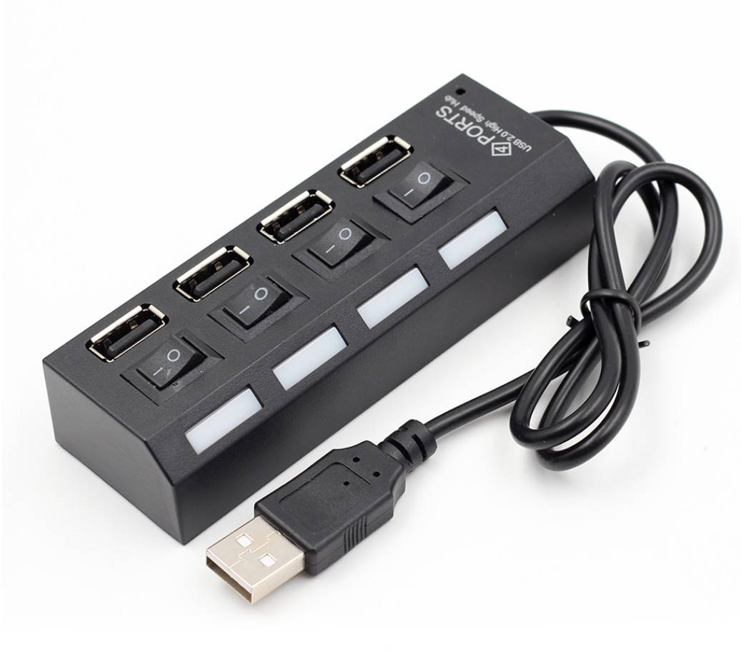 

USB HUB 4 порта с выключателем