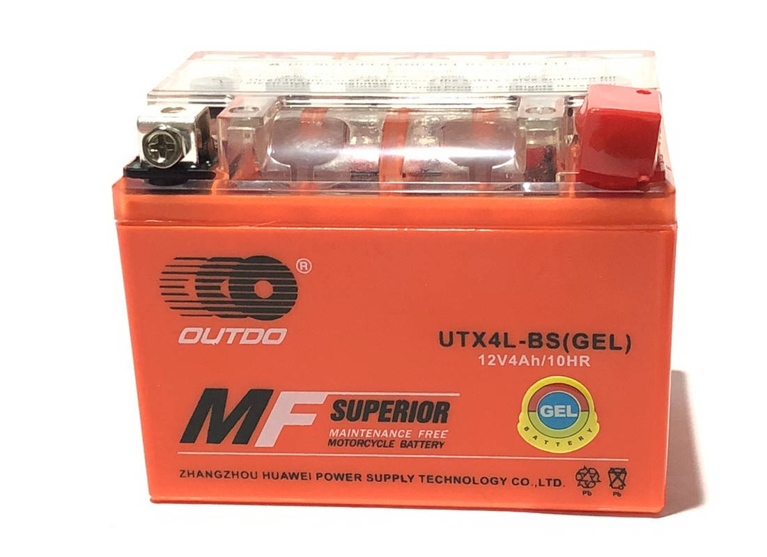 

Аккумулятор мото Outdo 4Ah YTX4L-BS GEL