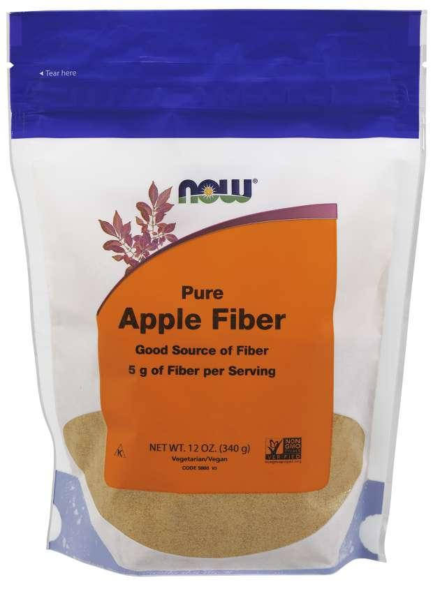 

Now Foods, яблочная клетчатка (340г=34 порции), Pure Apple Fiber