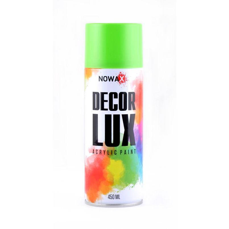 

Акриловая краска глянцевая светло зеленая NOWAX Decor Lux (6018) 450мл