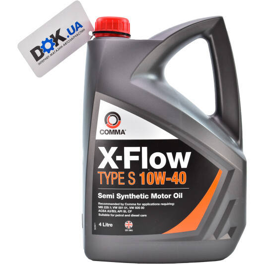 

Моторное масло Comma X-Flow Type XS 10W-40 полусинтетическое 4 л