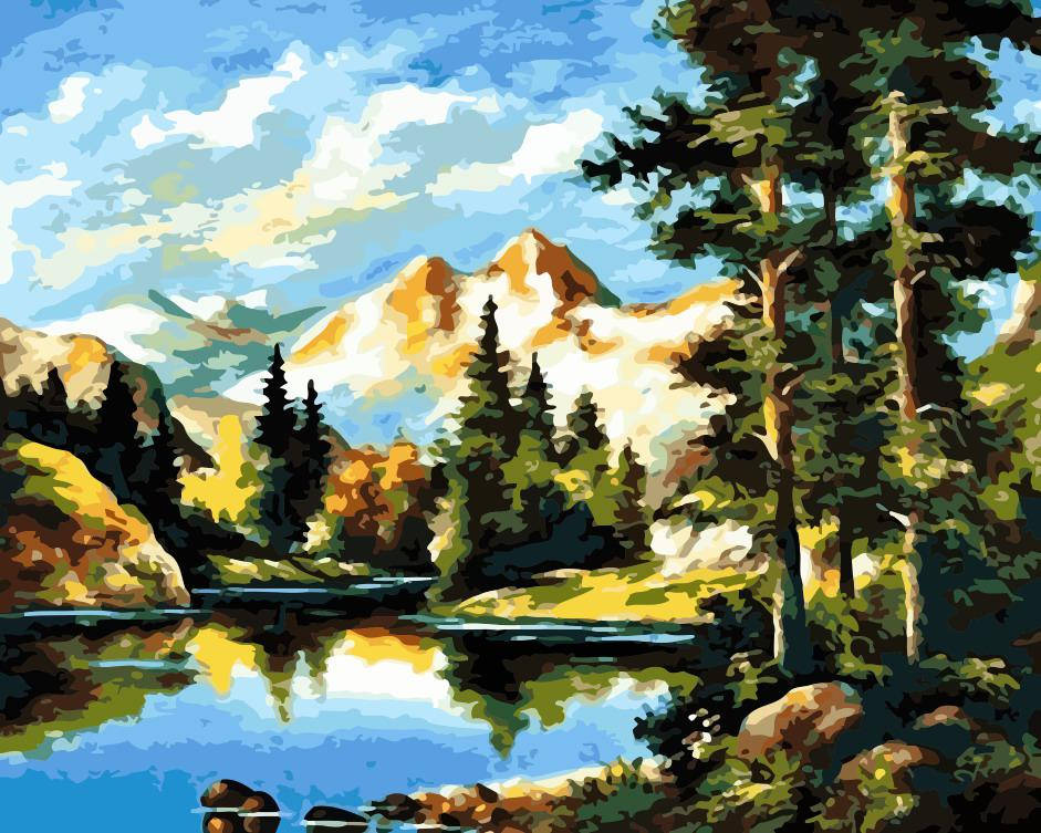 

Картина по номерам "Горный пейзаж" 40*50см