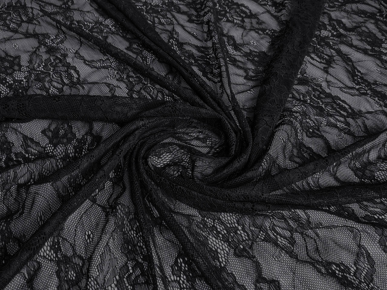 

Ткань ​Кружево Венеция, черный