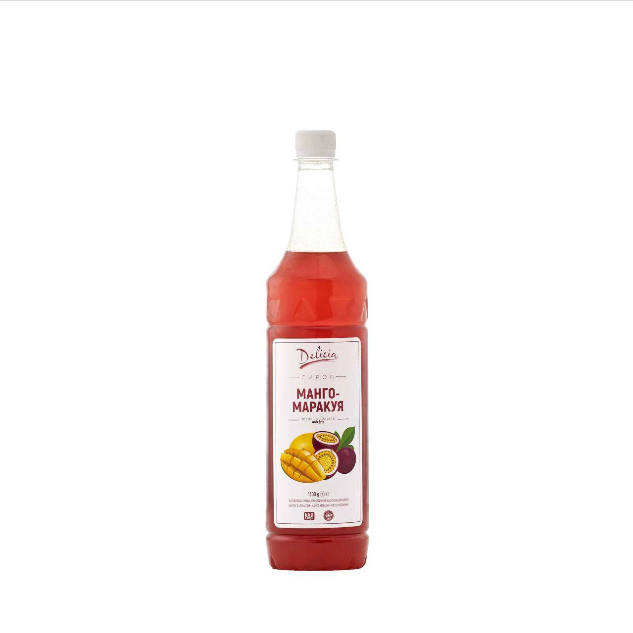 

Сироп Манго-Маракуйя Delicia 1300 г