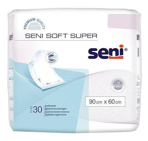 

Пеленки SENI Soft Super 90x60 см. 30 шт.