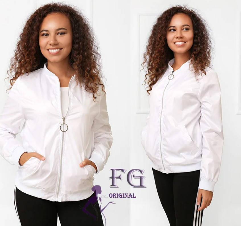 

Женская ветровка "Ring" белый р.42-48 46-48