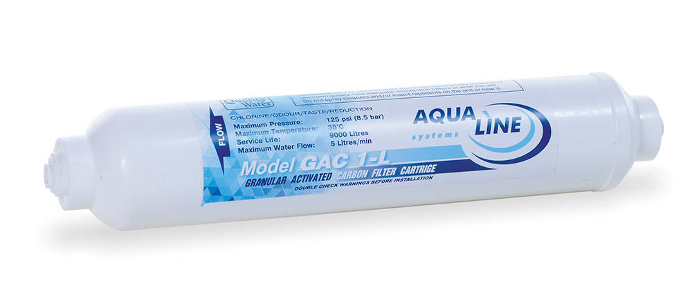 

Постфильтр угольный сорбционный Aqualine In-Line GAC-10L-QC