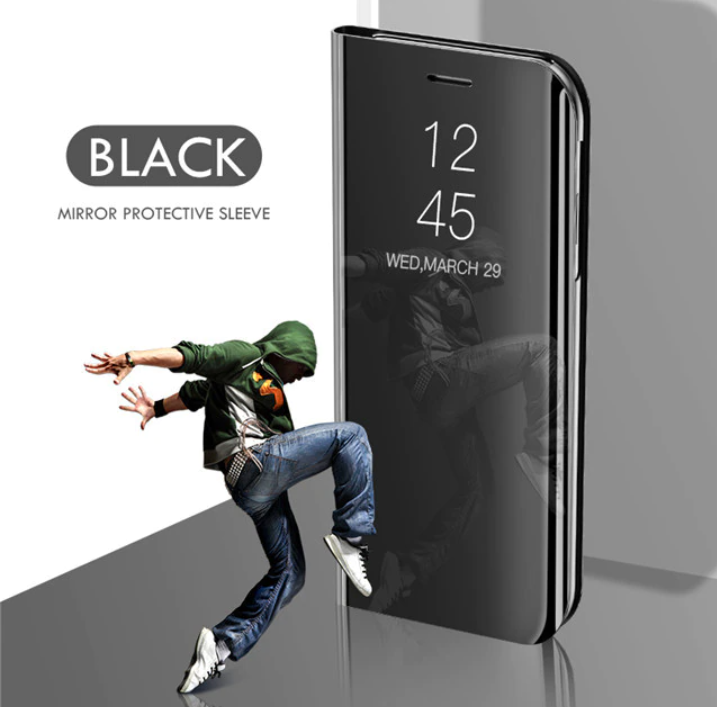 

Зеркальный умный Smart чехол-книжка Mirror для Xiaomi Redmi 9 / Black