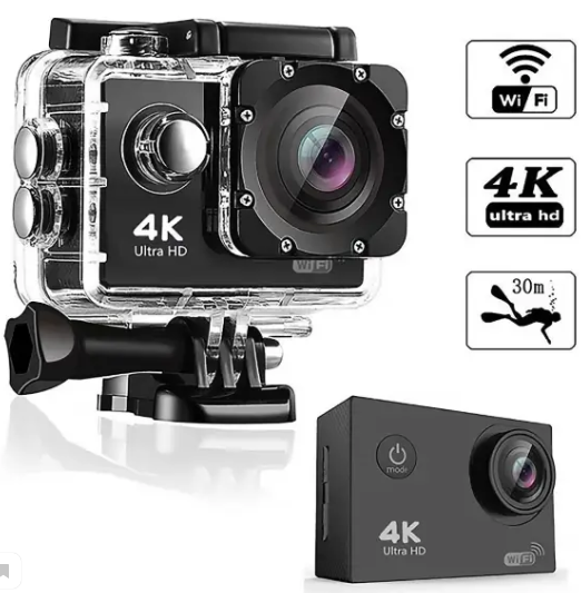

Экшн камера 4К Wi-Fi Ultra HD Sports Action Camera, Водонепроницаемая камера
