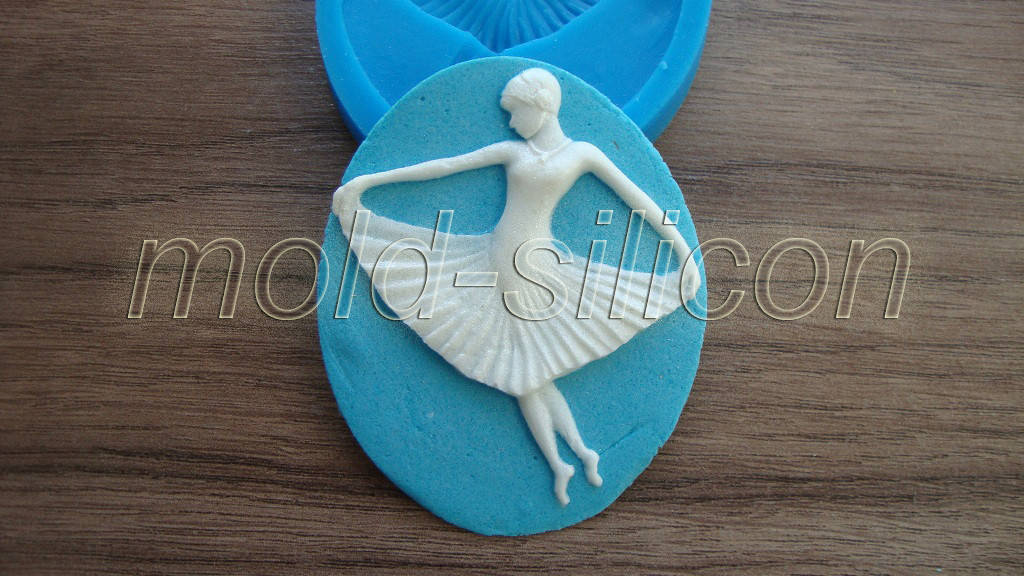 

Силиконовый молд "Камея Балерина"