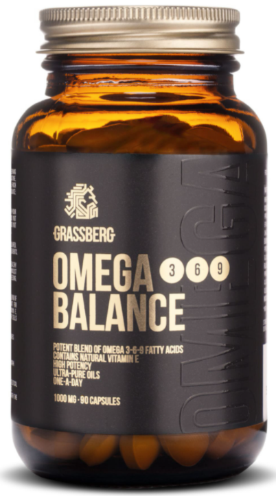 

Омега 3-6-9, Grassberg, 1000 мг 90 капсул (GSB-091528)