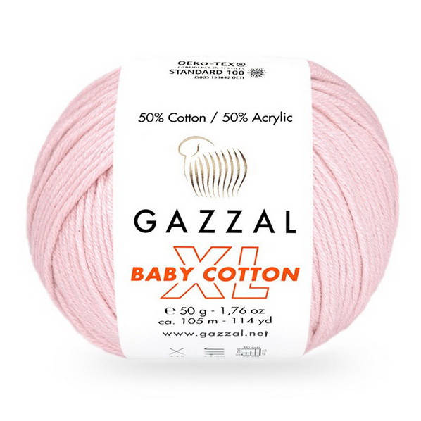 

3411 Пряжа Gazzal Baby Cotton XL