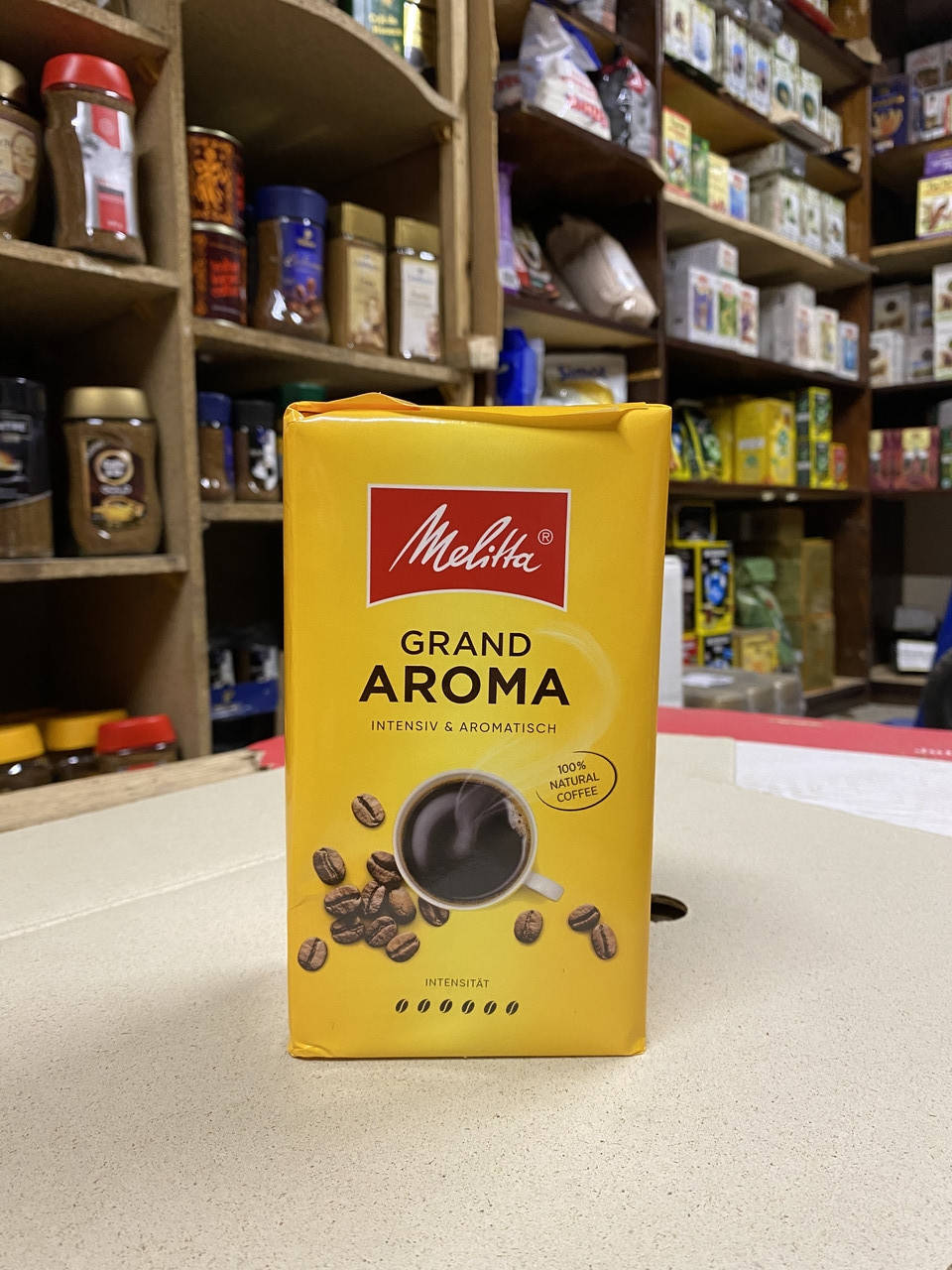 

Melitta Grand Aroma, смажена мелена кава (500г), 100% робуста
