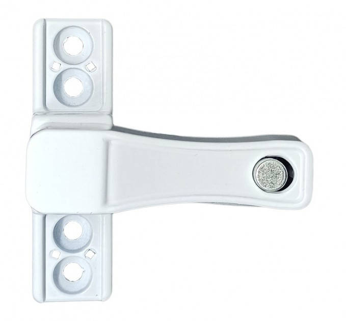 

Замок безопасности для пластиковых окон и дверей c кнопкой белый Akpen