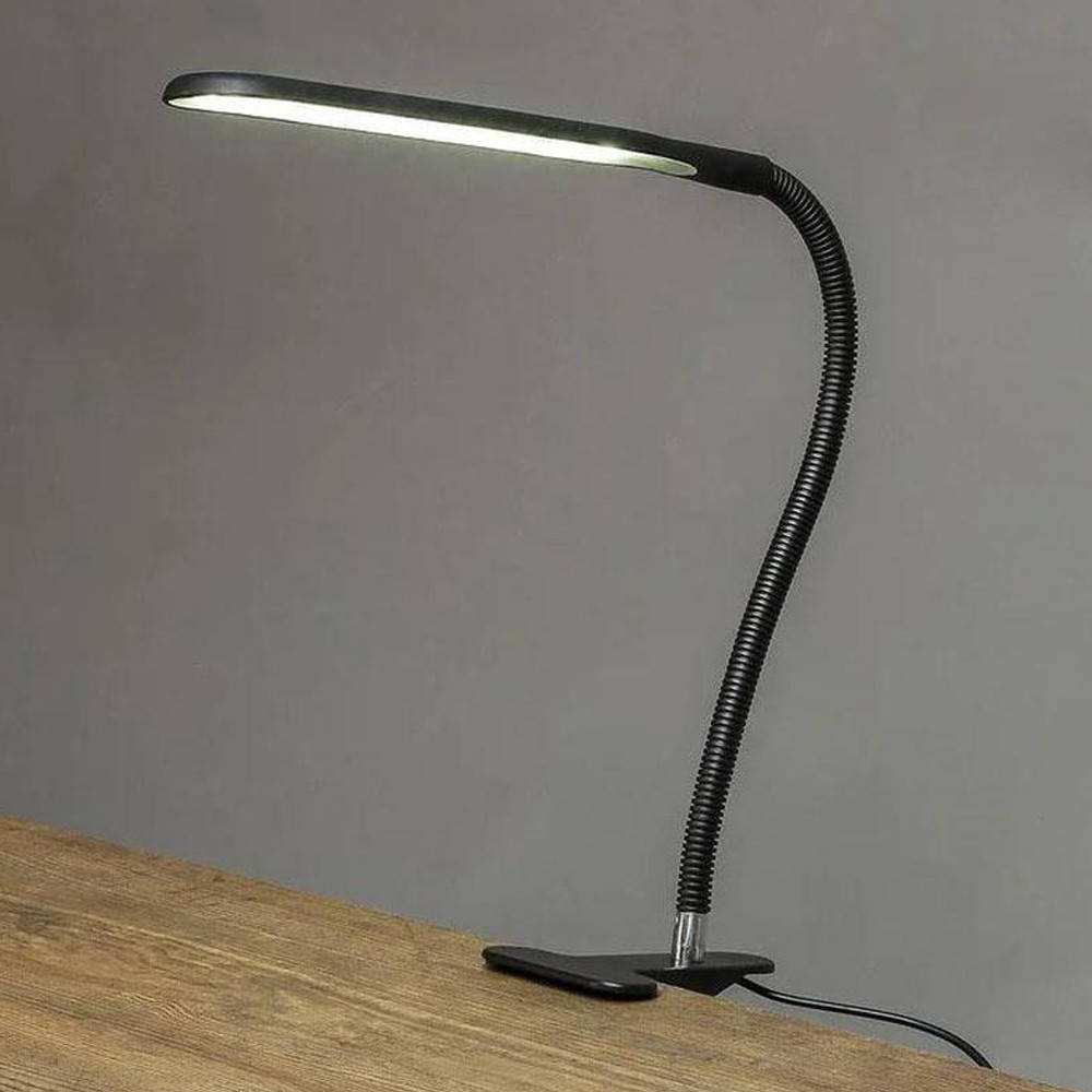 

Настольная лампа на прищепке / Гибкая светодиодная LED лампа с USB Черный