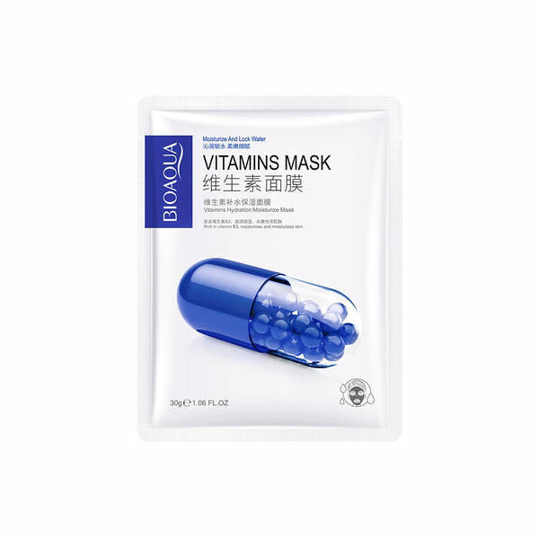 

Тканевая маска для лица с ниацинамидом Bioaqua Vitamin B3