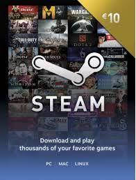 

Подарочная карта Steam Gift Card на сумму €10 euro