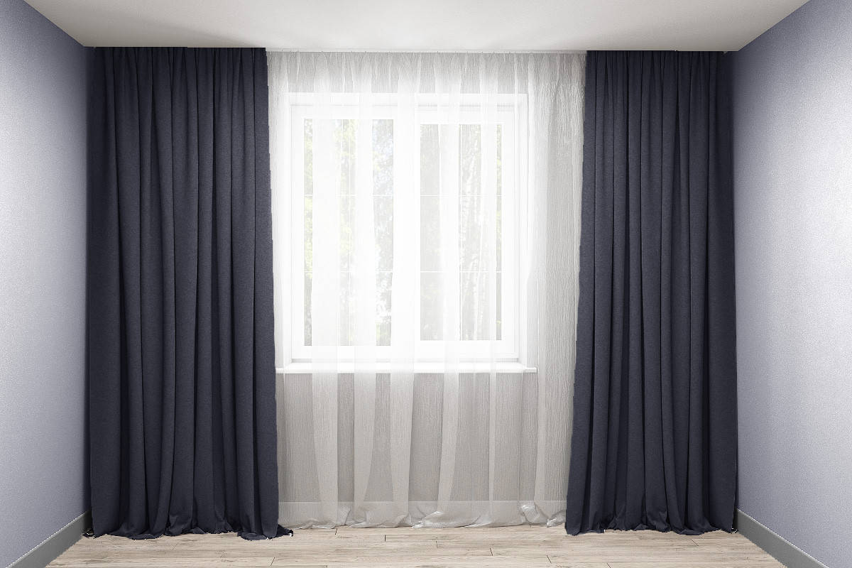 

Комплект штор микровельвет Антрацит-темно-серый