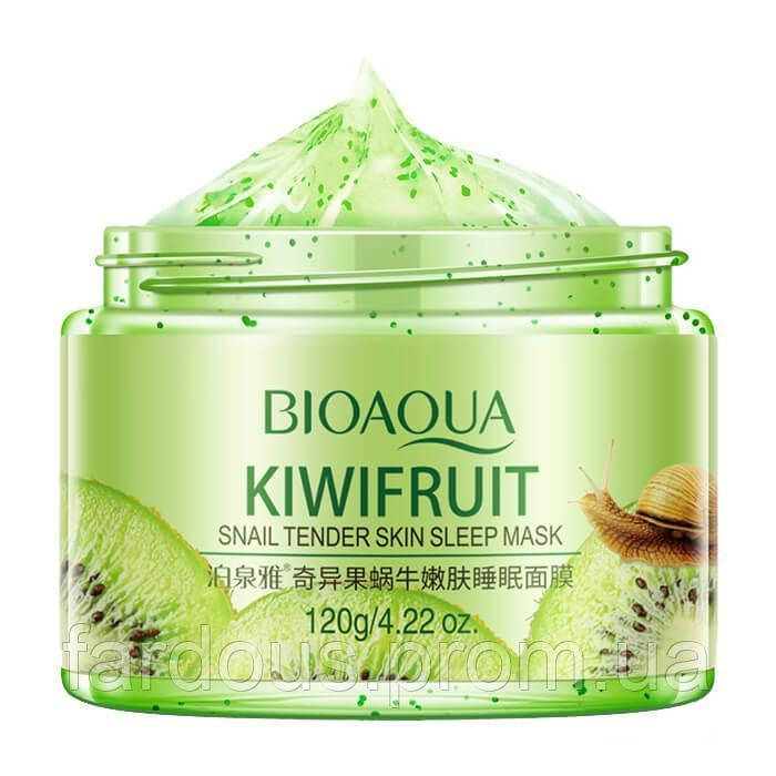 

Маска гелевая ночная с киви и муцином улитки Bioaqua Kiwifruit Snail Tender Skin Sleep Mask 120 гр