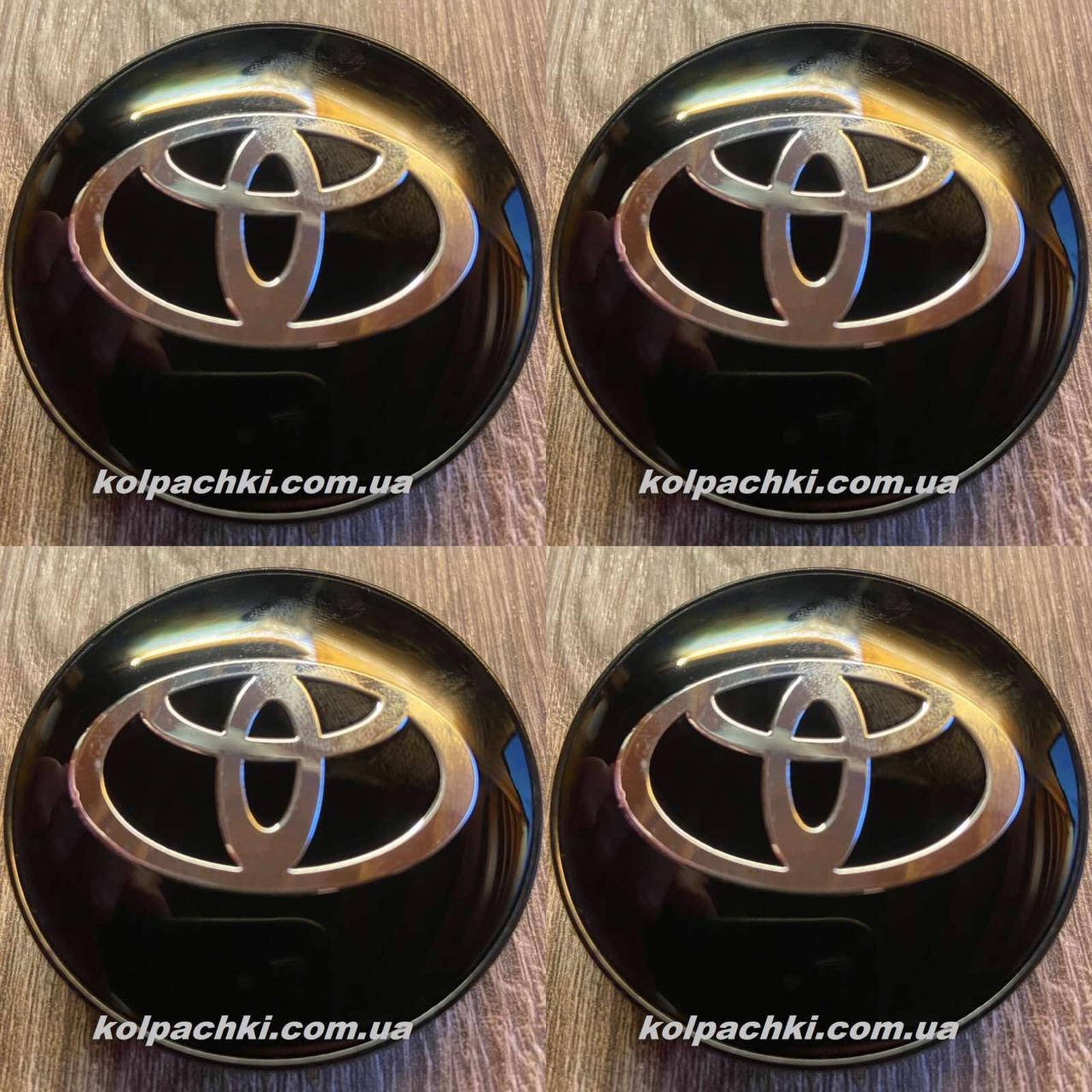 

Колпачки на диски Toyota 60мм 56мм хром