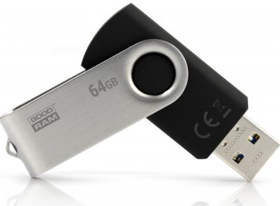 

Goodram Twister 64GB USB 3.0 (UTS3-0640K0R11) (код 486584), Черный