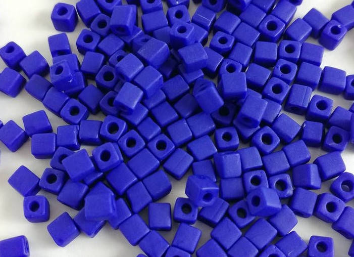 

Miyuki Square Beads 3 мм SB0414F Opaque Cobalt Matted