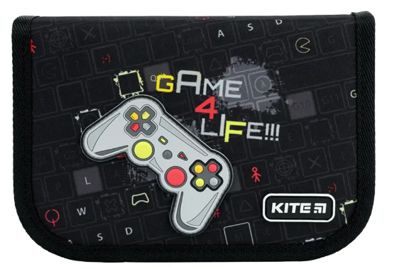 

Пенал "Kite" Game 4 Life 1від.,б/н,з 2 відворотами №K22-622-4(48)