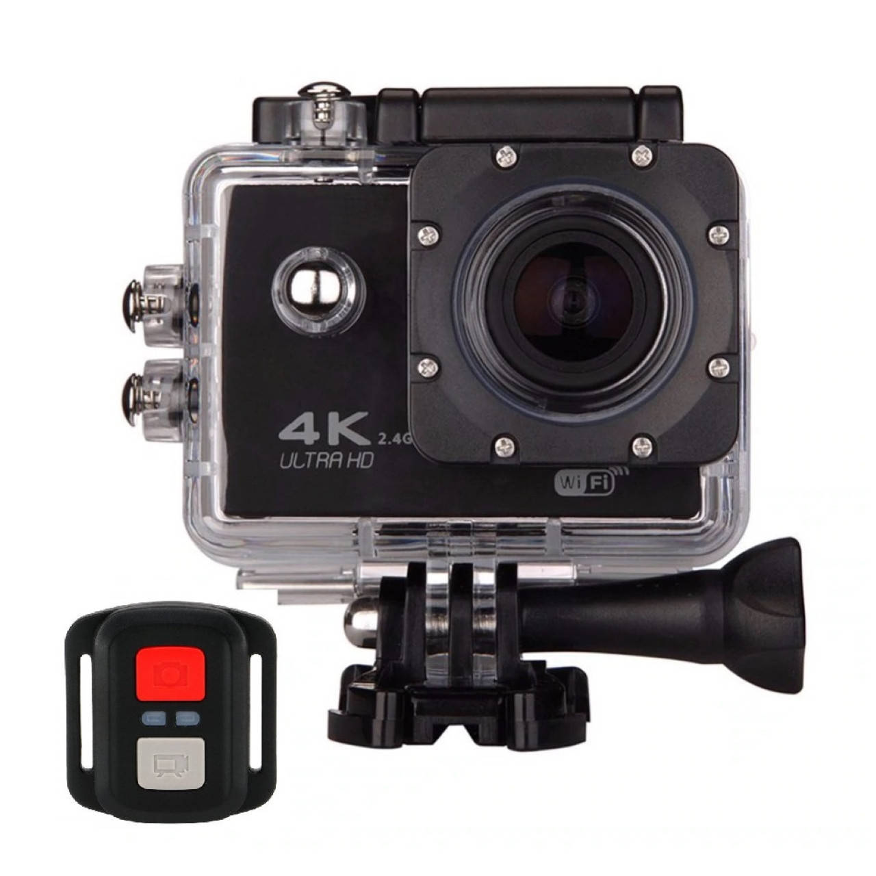 

Спортивная Экшн-камера F60R WiFi 4K Action Camera большой комплект креплений + пульт