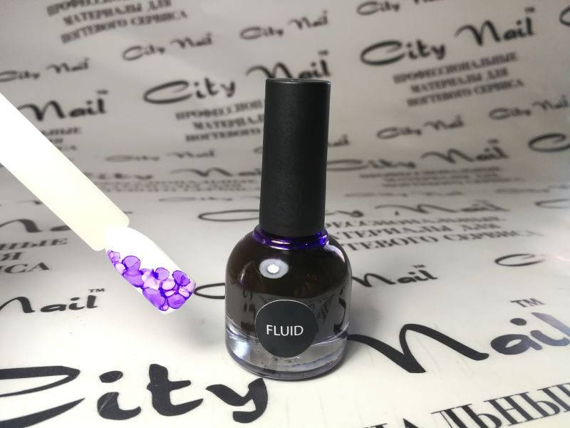 

Акварельные чернила FLUID CityNail - фиолетовые 10 мл, Синий