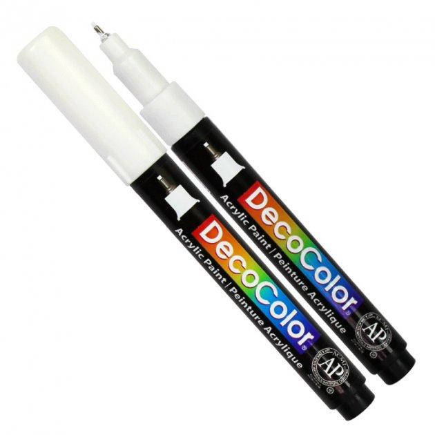 

Маркер акриловий, Білий, 0,7мм, 115-S, Marvy, Белый