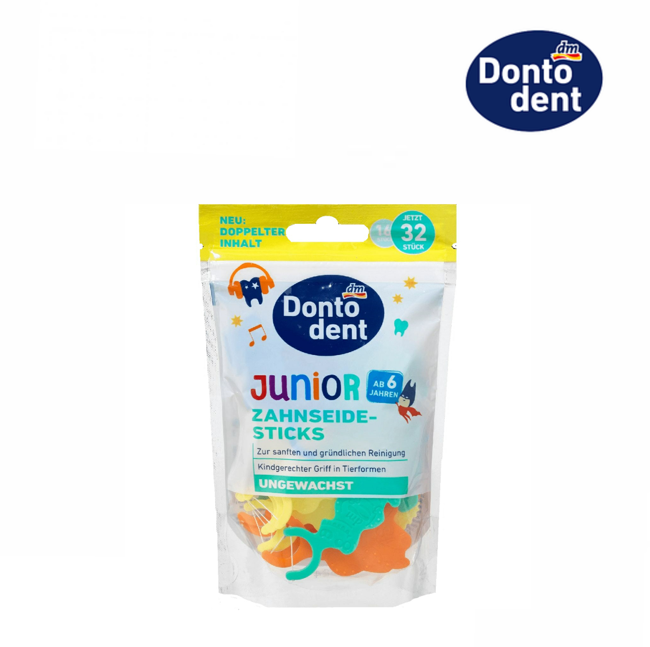 

Dontodent Junior Детские флоссы, 32 шт