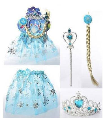 

Набор Эльза Frozen "Холодное Сердце" (коса, юбка,корона и палочка) ABC