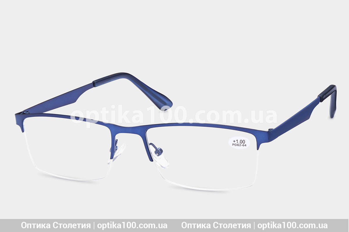 

Очки -1,0 для зрения в синей металлической оправе, Синий