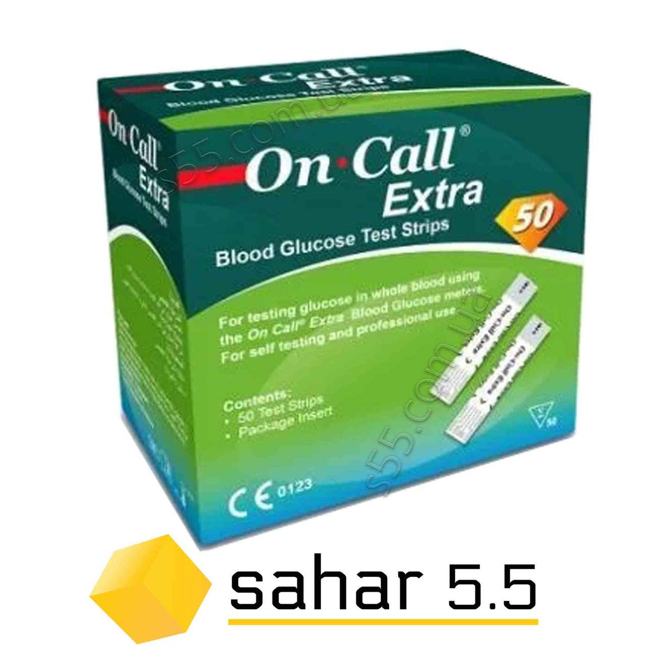 

Тест полоски Он кол Экстра 50шт.- On Call Extra