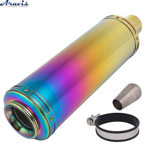 

Прямоточный глушитель мото НГ-0763-RB /d 2"