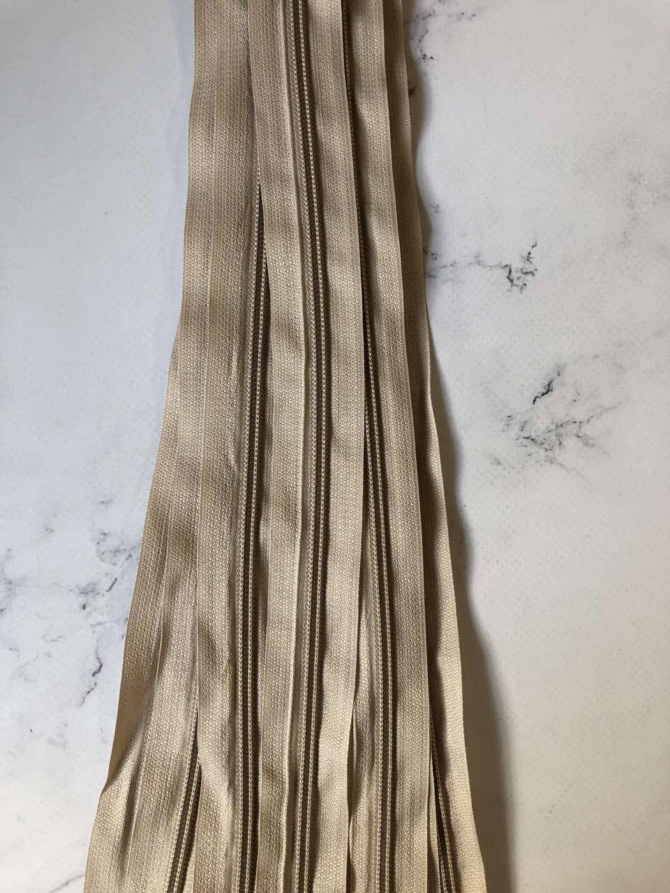 

Застібка (блискавка) 45см "Спіральна" №6 " Розємна" Бежевий брудний S-101