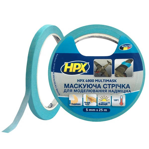 

HPX 4900 MULTIMASK - 5мм х 25м - сверхпрочная маскирующая лента для моделирования
