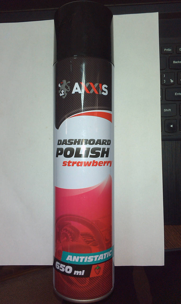 

Полироль пластика (торпедо) клубника 650 ml пр-во AXXIS
