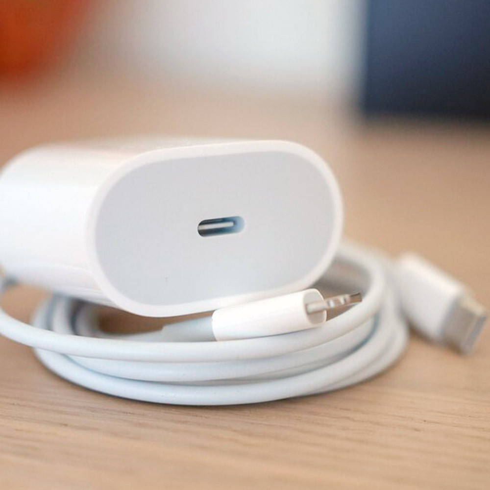 

Комплект зарядки Iphone 11-12 3А 18W Адаптер Type-C + USB-С Lightning, Белый