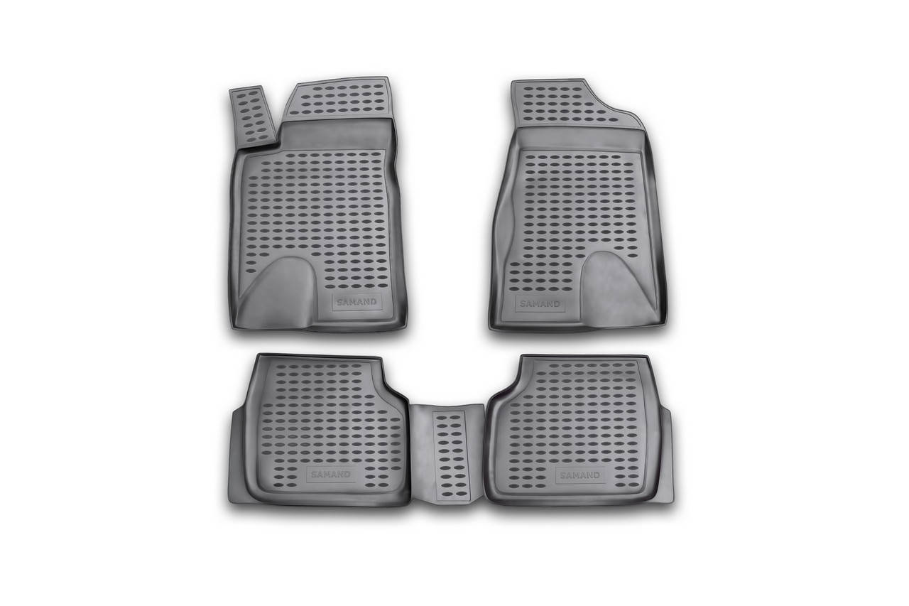 

Коврики резиновые Khodro Samand 2005 4шт Novline/Element, Черный