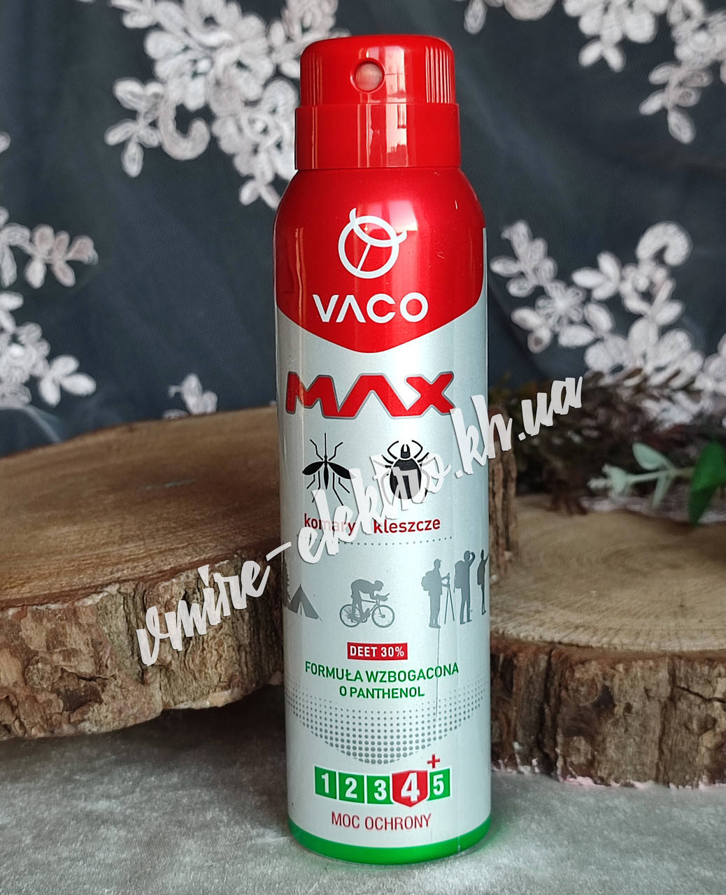 

Аэрозоль от комаров и клещей VACO MAX, Дэта 30%, 100 мл
