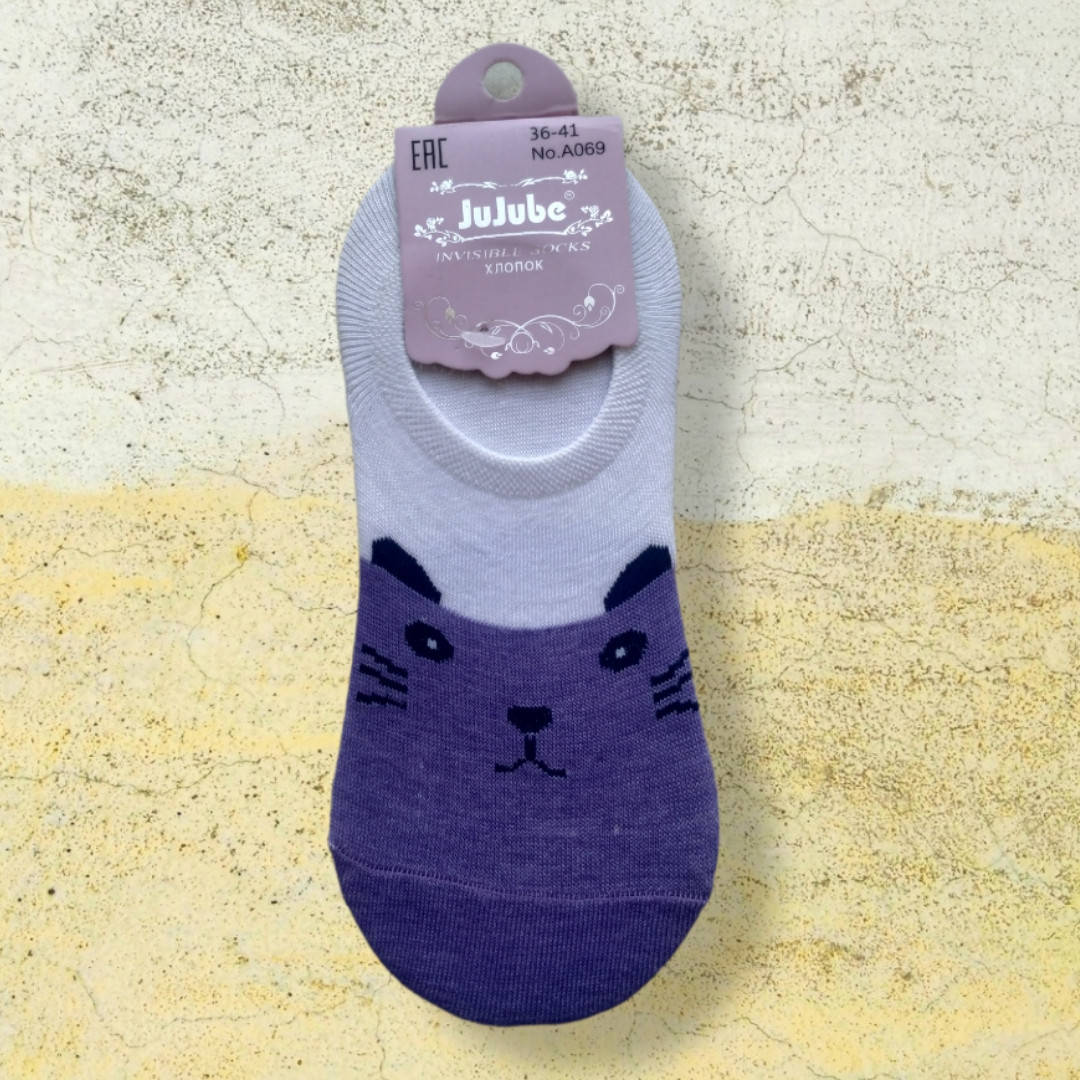 

Подследники женские с принтом сиреневые размер 36-41, Сиреневый